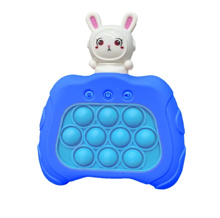 Детская игрушка антистресс Pop It электронный Зайчик синий (0000BL)