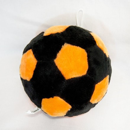 Мягкая игрушка Zolushka Мячик 21см черно-оранжевый (ZL1303)
