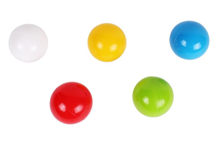 Кульки набір ТехноК для сухого басейну різнокольорові d-70мм 125шт (TH8942)