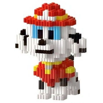 Конструктор PIXEL BUILDING BLOCK 3D Щенячий патруль Маршал 560 эл (WWD-06)