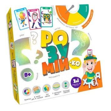 Игра настольная Danko Toys Умийко 2в1 развивающая (GRZ-01-01U)