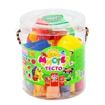 Набор для лепки Стратег Мистер Тесто 22 цвета (71109)