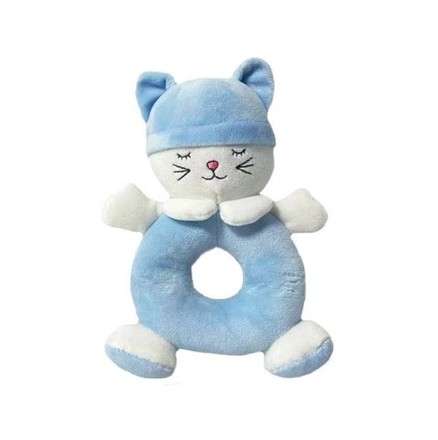 Брязкальце Tulilo м'яка іграшка Котик блакитний (9205)