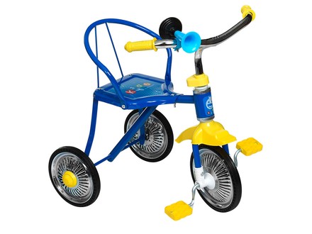 Велосипед дитячий триколісний сталевий синій (701-2BL)