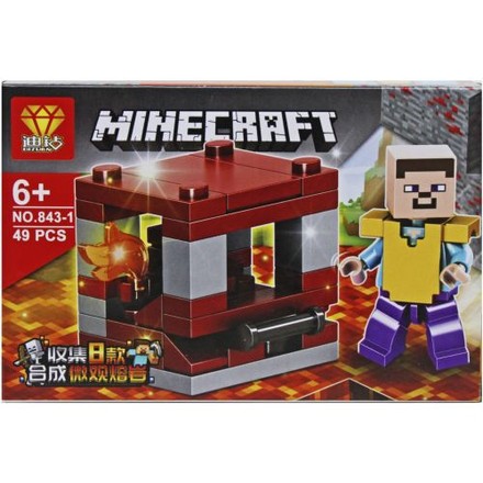 Конструктор Minecraft 48-55 дет. (асорт) (843-1/2/3/4/5/6/7/8)