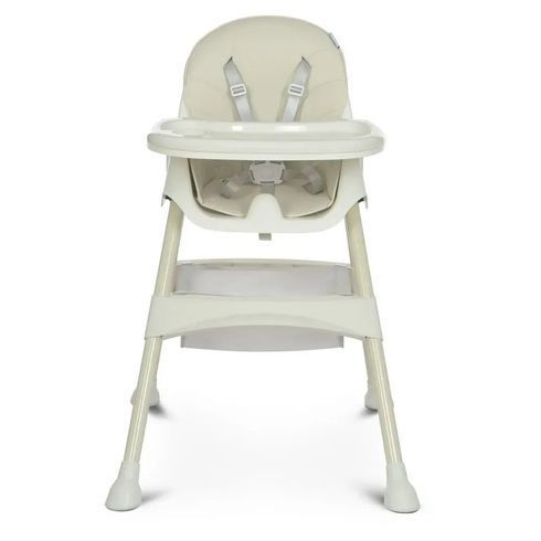 Стул для кормления Bambi складной экокожа снежно-серый (M4136-2 Ice Gray)