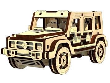3D Пазли дерев'яний конструктор MercedesG-Class 156 дет (UPZ-016)