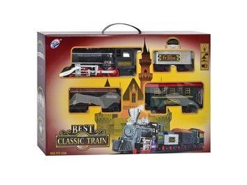 Железная дорога детская Best Classic Train со светло-звуковыми эффектами 420 см (YY-126EN)