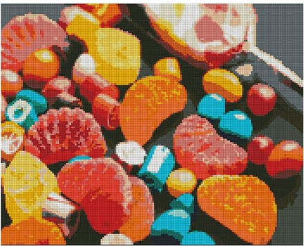 Картина по номерам с алмазной мозаикой Стратег Радость сладкоежки 40х50см (40797)