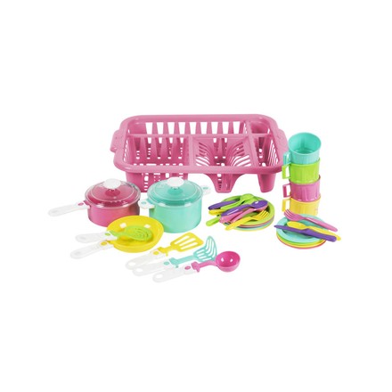 Іграшковий посуд Orion Іриска №5 з лотком рожевий (OR103PN)