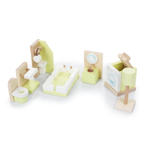 Деревянный игрушечный набор Cubika Мебель 1 9 деталей (12633)