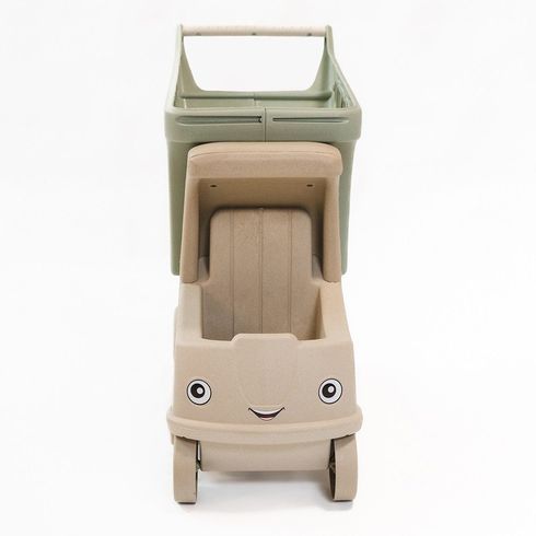 Тележка DOLONI TOYS для кукол и пупсов с корзиной ECO зеленая (01540/01eco)