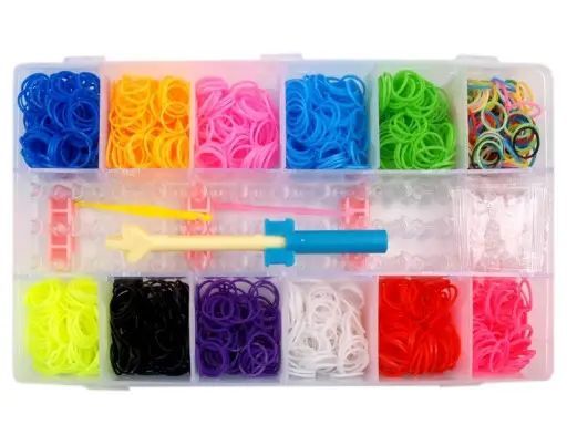 Набір для творчості гумки для плетіння браслетів в кейсі (KS71.72.73)