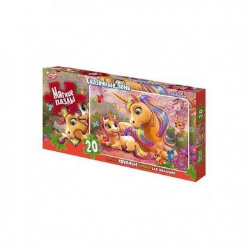 Пазлы мягкие Danko Toys Семья единорожков 20 эл. (S20-09-01)