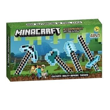 Ігровий набір Minacraft Діамантові інструменти 4в1 40 см (330E)