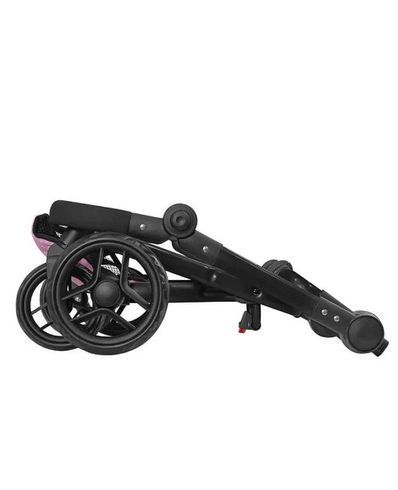 Коляска для куклы CARRELLO FORTUNA HOT PINK 2в1 с сумкой розовая (9695+BAG PINK)