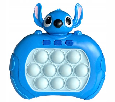 Игрушка детская антистресс Pop It электронный Стич синий (A14BL)
