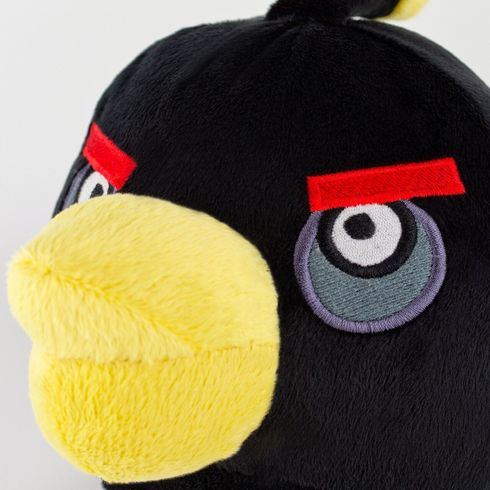 Мягкая игрушка Weber Toys Angry Birds Птица Бомб большая 28см (WT608)