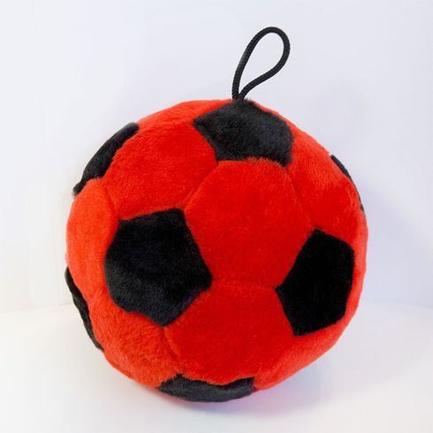 Мягкая игрушка Zolushka Мячик 21см красно-черный (ZL1306)