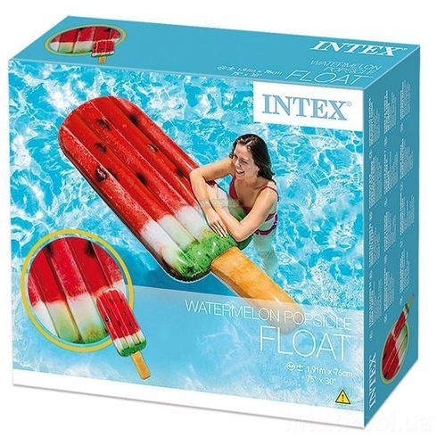 Надувной плотик INTEX Арбуз эскимо 191х76 см (58751)
