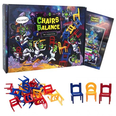 Настольная игра Strateg Chairs Balance стульчики (укр.) (30408)