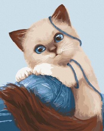Картина для малювання за номерами Art Craft Грайливе кошеня 38х30см (11627-AC)