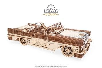 Механічний 3D пазл UGEARS Кабріолет мрії VM-05 (70073)