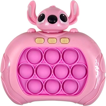 Іграшка дитяча антистрес Pop It електронний Стіч рожевий (A14PN)