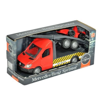 Іграшка дитяча Tigres Mercedes-Benz Sprinter Евакуатор з лафетом 1:24 червоний (39740)