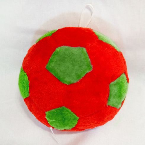 Мягкая игрушка Zolushka Мячик 21см красно-зеленый (ZL1307)