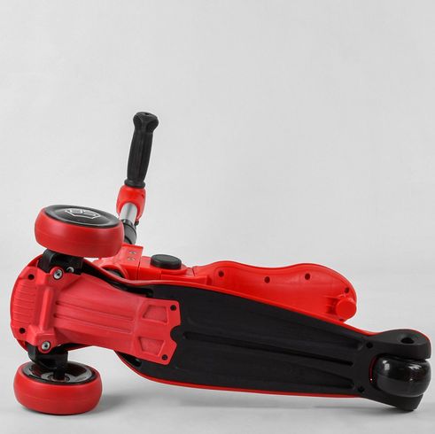 Самокат детский Best Scooter MAXI с сиденьем красный (ST-18003)