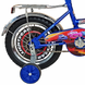 Велосипед двоколісний (+2 ролики) в стилі м/ф "Тачки" дитячий 16" з кошиком синій (TCH-16BL)