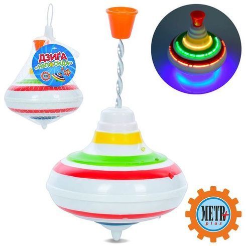 Дзига Metr+ Непосида із світло-звуковими ефектами 14 см (M0306)