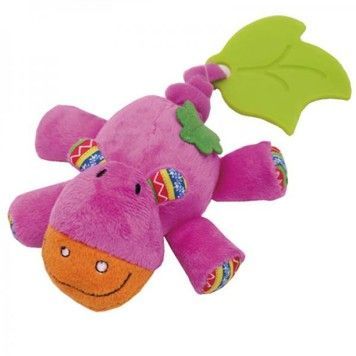 Подвеска Biba Toys мягкая игрушка бегемотик с прорезывателем (JF948)