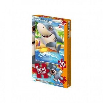Пазлы мягкие Danko Toys Акула 20 эл. (S20-09-08)