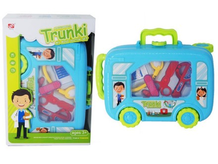 Игровой набор Trunki мини набор врача в чемодане на колесах 9 предм (8414D-2)