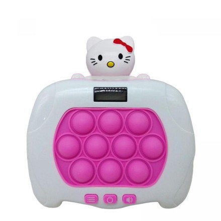 Іграшка дитяча антистрес Pop It електронний Кітті біло-рожевий (AA804)