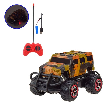 Машинка Monster Truck на радиоуправлении военная бежевый камуфляж (866-3BBG)