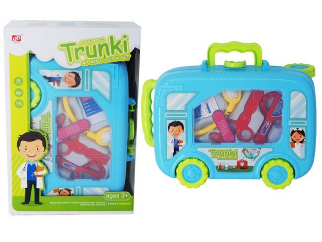 Ігровий набір Trunki міні набір лікаря у валізі на колесах 9 предм (8414D-2)