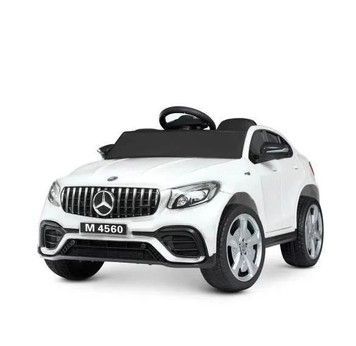 Электромобиль Mercedes AMG со свето-звуковыми эффектами и пультом управления белый (M4560EBLR-1)