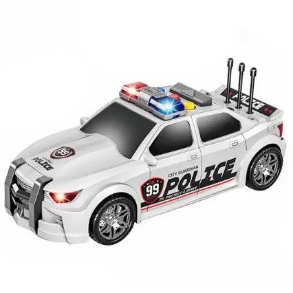 Машика інтерактивна 1:16 City Police із світло-звуковими ефектами біла (JS124B)