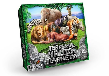 Игра настольная Danko Toys Животные нашей планеты (укр) (G-JNP-01U)