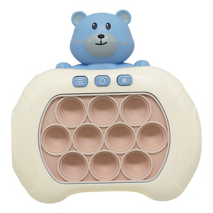 Іграшка дитяча антистрес Pop It електронний Ведмедик блакитний (205B-BL)