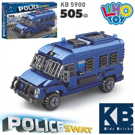 Конструктор Limo Toy Police SWAT поліцейський автомобіль 505 дет (KB5900)