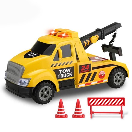 Машинка інерційна Tow truck евакуатор зі світлом і звуком жовта (10348)
