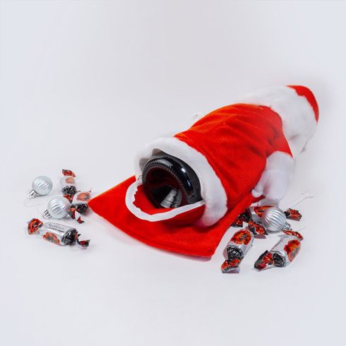 Чехол под шампанское и конфеты Zolushka Дед Мороз 40см красный (ZL4541)