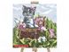Картина для малювання за номерами Danko Toys Веселий кіт 40х40см (KpNe-40*40-02-10')