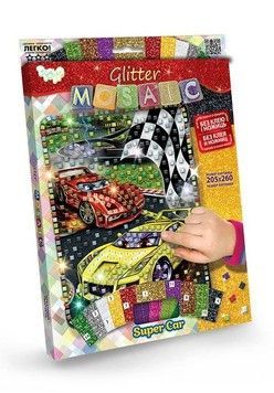 Набір для творчості Danko Toys Блискуча мозаїка супер кар (БМ-03-02)