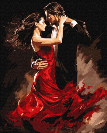 Картина-розмальовка Ідейка за номерами Танго кохання 40х50 (KHO8317)