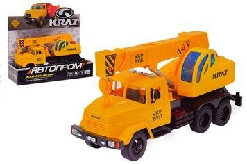 Машинка Автопром будівельний кран 1:16 KRAZ УКР БУД (KR-2202-13A)